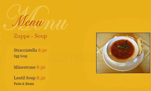 Arriva Ristorante menu