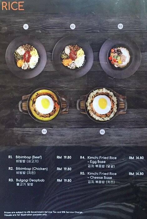 Hanbing Korean Dessert Cafe Menu