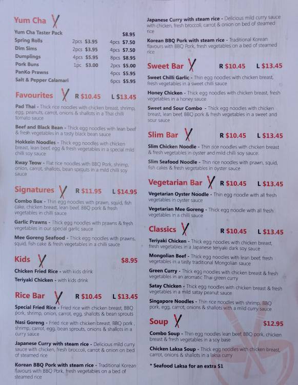 Red rock noodle bar menu