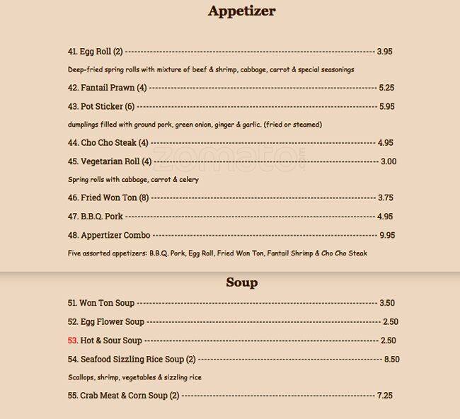 Ling Garden Menu, Menu for Ling Garden, Nob Hill/Uptown, Portland