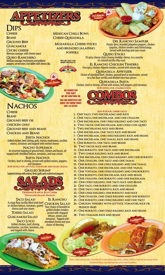 Menu At El Rancho Grande Restaurant, Dayton, S Alex Rd