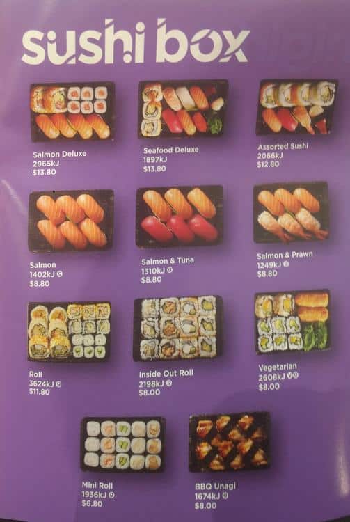 Sushi Hub Menu Prices Printable Templates