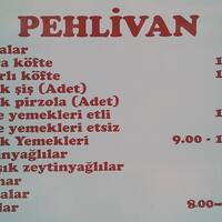 Pehlivan Menu Pehlivan Umraniye Merkez Istanbul Icin Menu