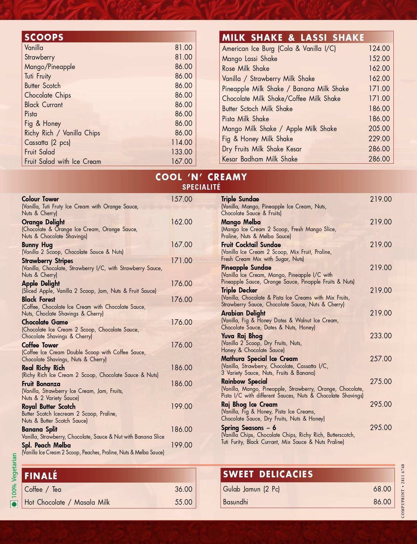 Mathura Restaurant menu