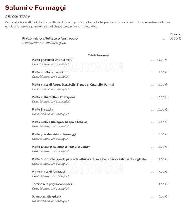 Menu di Divino 