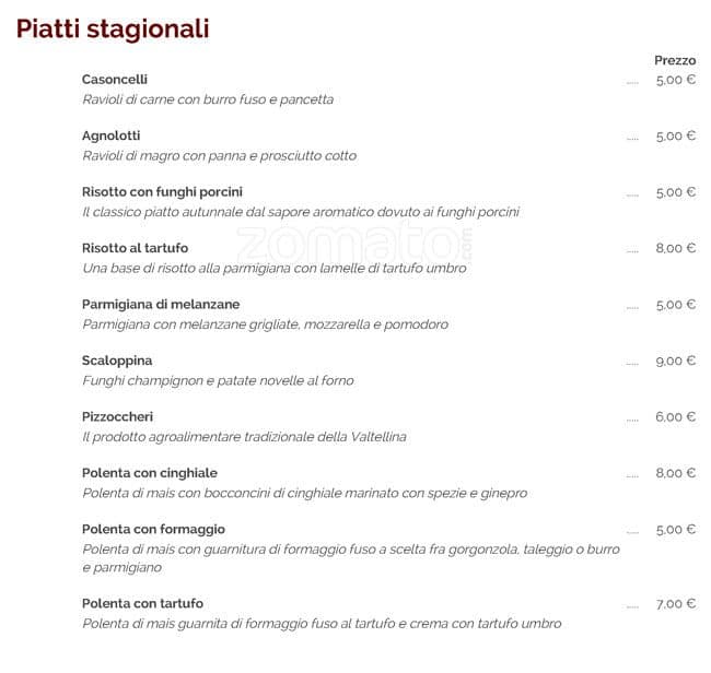 Menu di Divino 