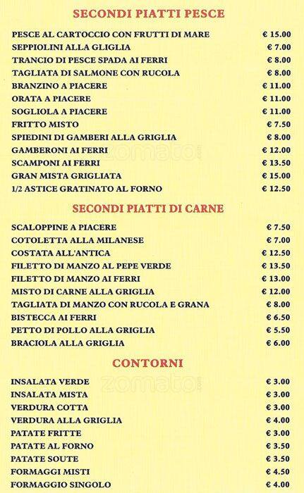 Menu di Baiwei 
