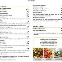 Olive Garden Italian Restaurant Menu