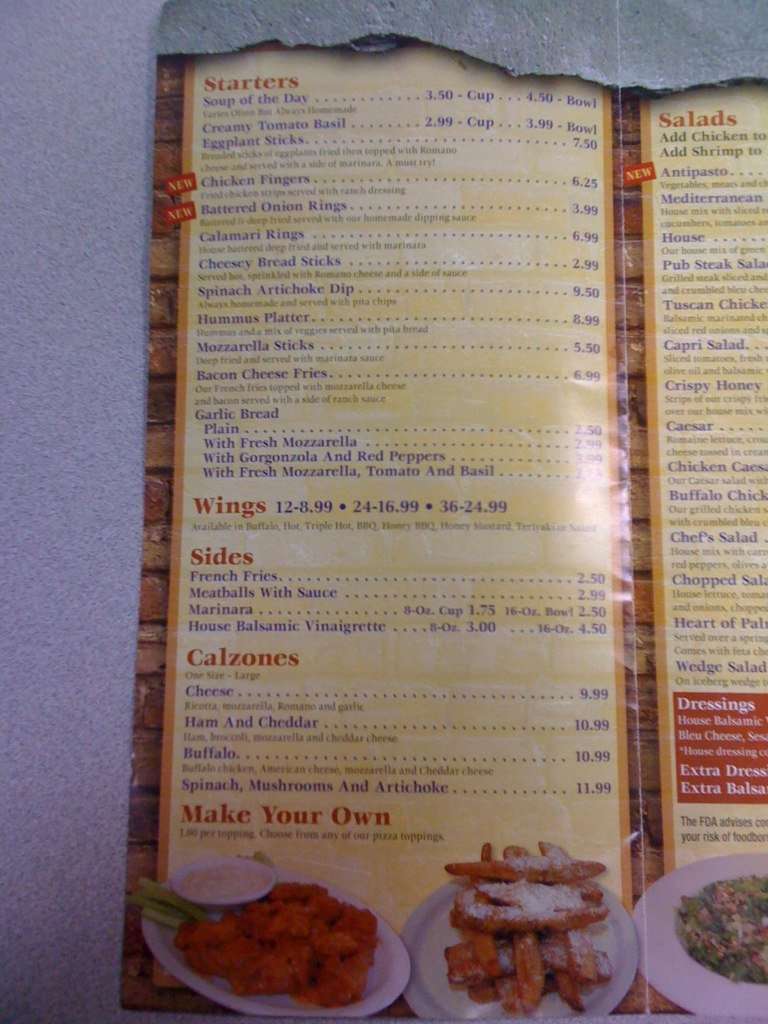 Online Menu of Buckland Grill & Pizza Restaurant, South Windsor