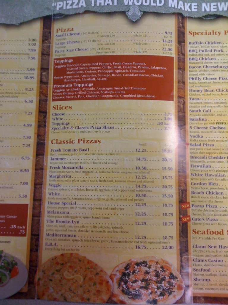 Online Menu of Buckland Grill & Pizza Restaurant, South Windsor