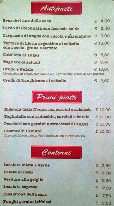 Da Paniga Menu Di Natale.Al Padellone Menu Menu For Al Padellone Bovisa Milano