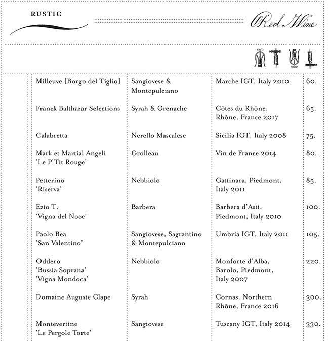 Menu at Blue Hill restaurant, New York City, 75 Washington Pl