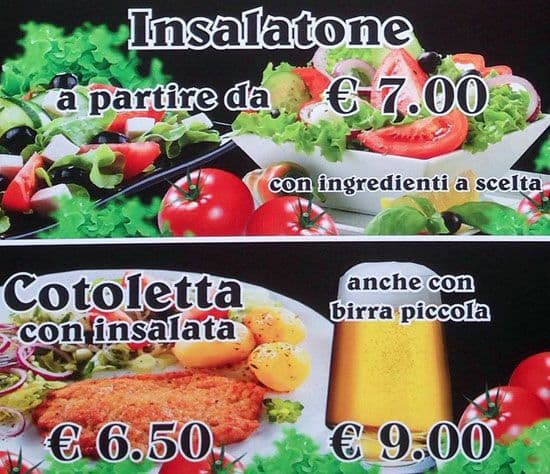 Menu di Pub Malibu 