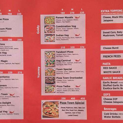It S Pizza Town Menu Menu For It S Pizza Town Mayapuri