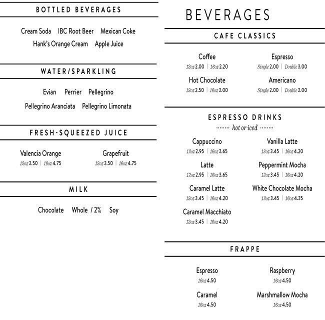 Menu at Black Walnut Cafe, Alpharetta