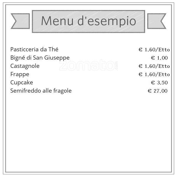 Menu di Pasticceria Antonietta 