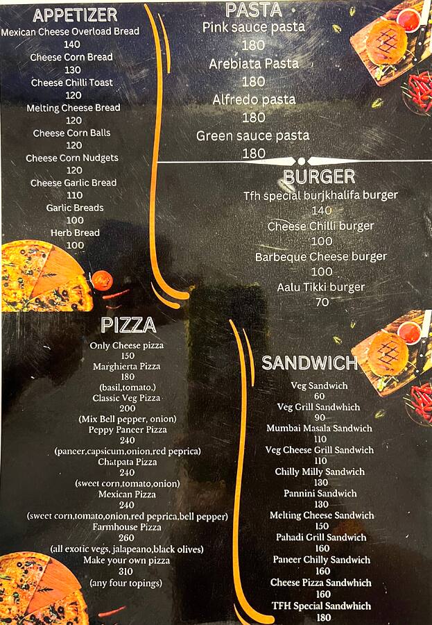 Menu of The Fusion Hack, Ghatkopar East, Mumbai