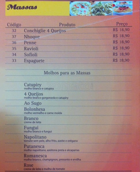 Bar Amigos do Bras cardápio