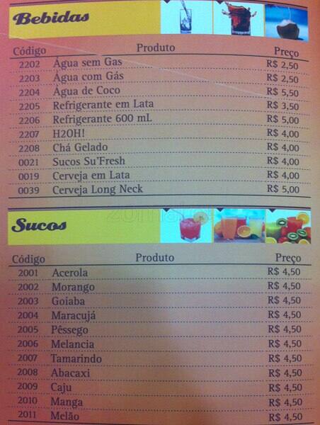 Bar Amigos do Bras cardápio