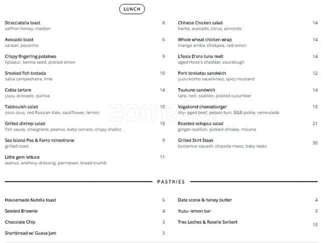 vagabond kitchen and bar washington menu