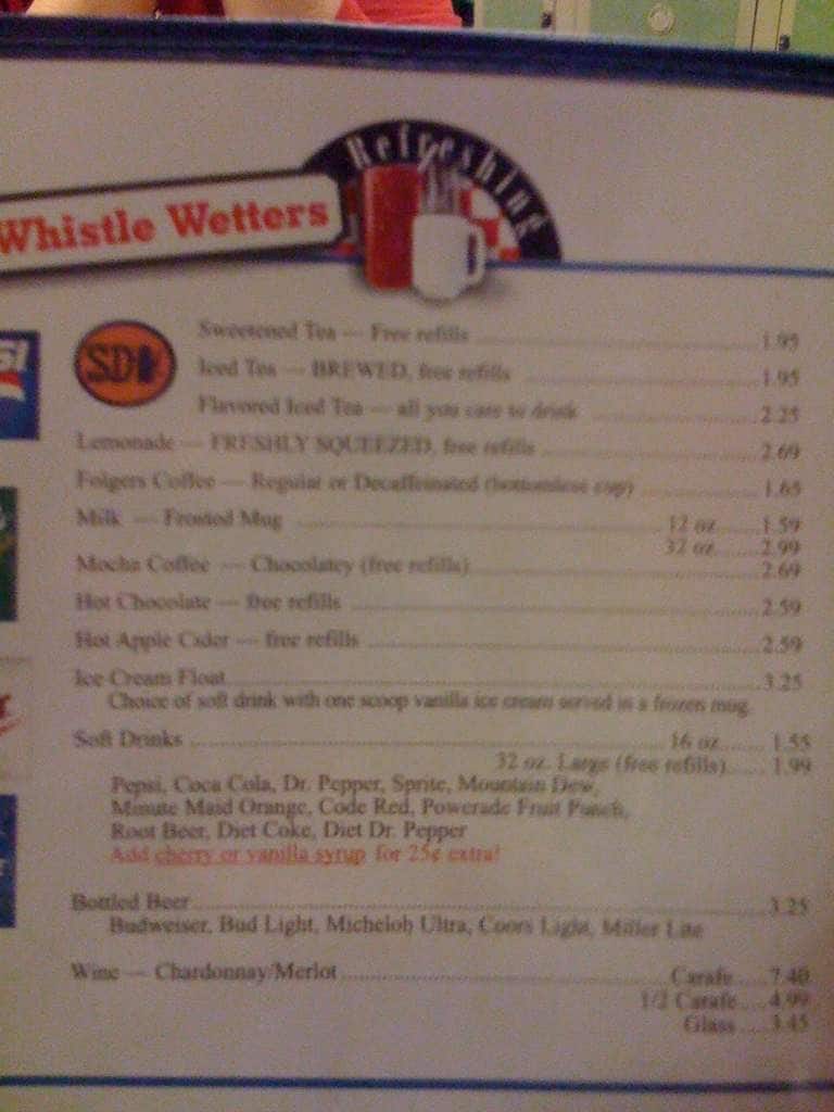 Menu at Calico County restaurant, Fort Smith