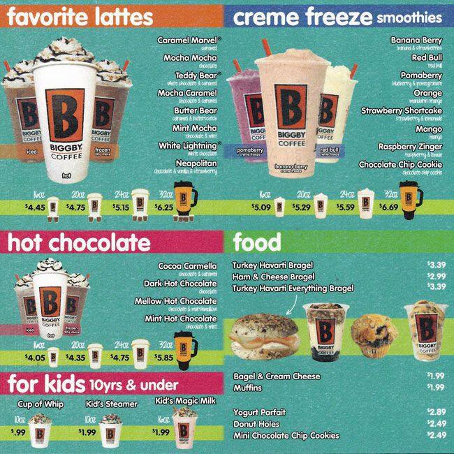 Biggby Coffee Nutrition Guide Besto Blog