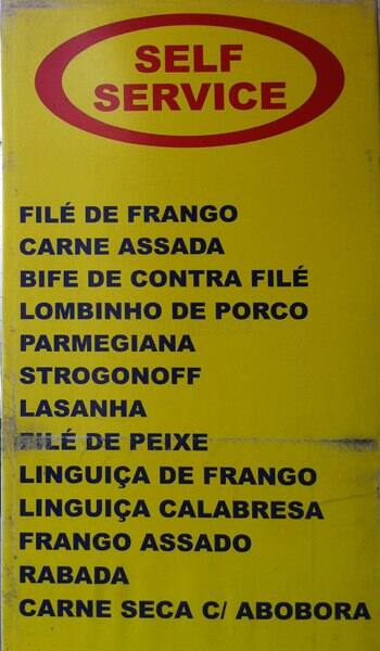 Restaurante Central Kilo cardápio