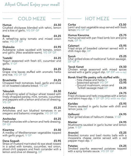 Yeni menu