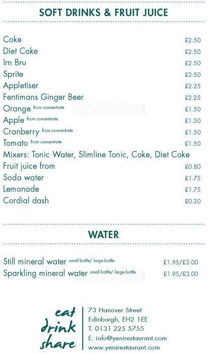 Yeni menu