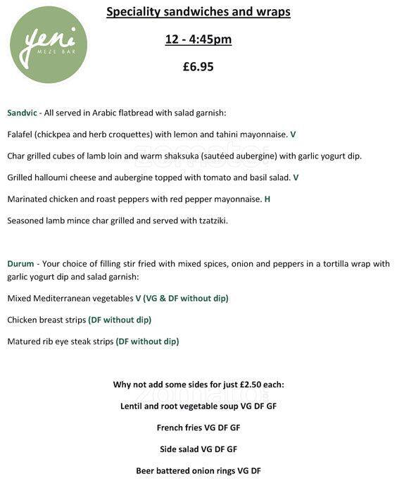 Yeni menu