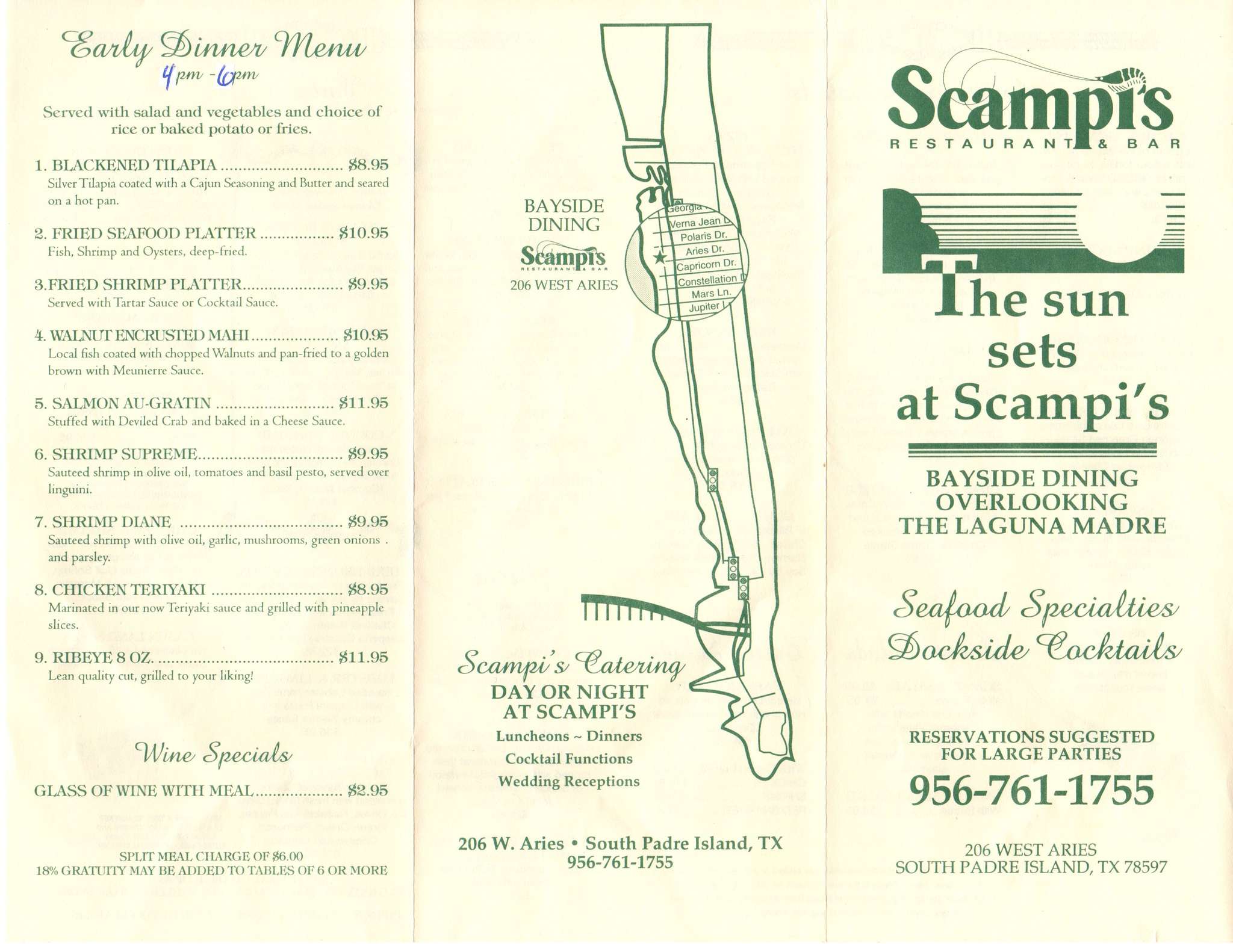 Scampi's Restaurant & Bar Menu Urbanspoon/Zomato