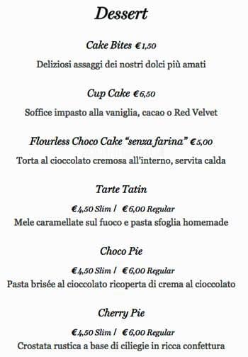 Menu di California Bakery 