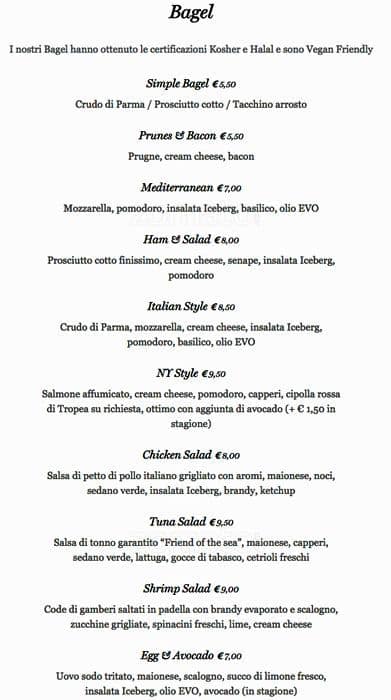 Menu di California Bakery 
