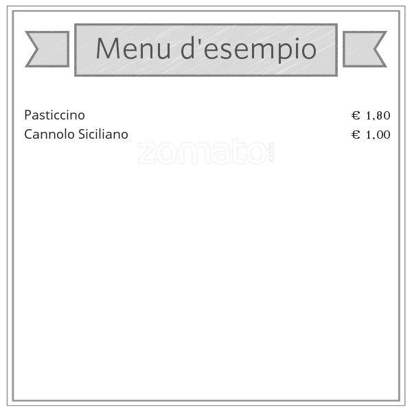 Menu di Pasticceria Filiberto Paci 