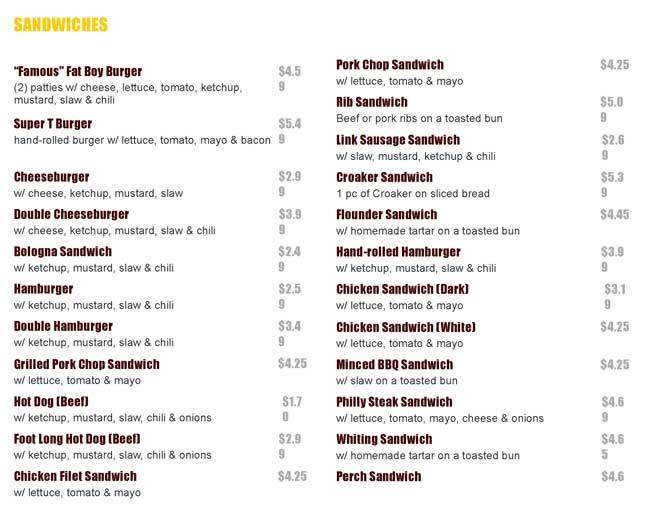 Original Chicken & Ribs Menu Urbanspoon/Zomato