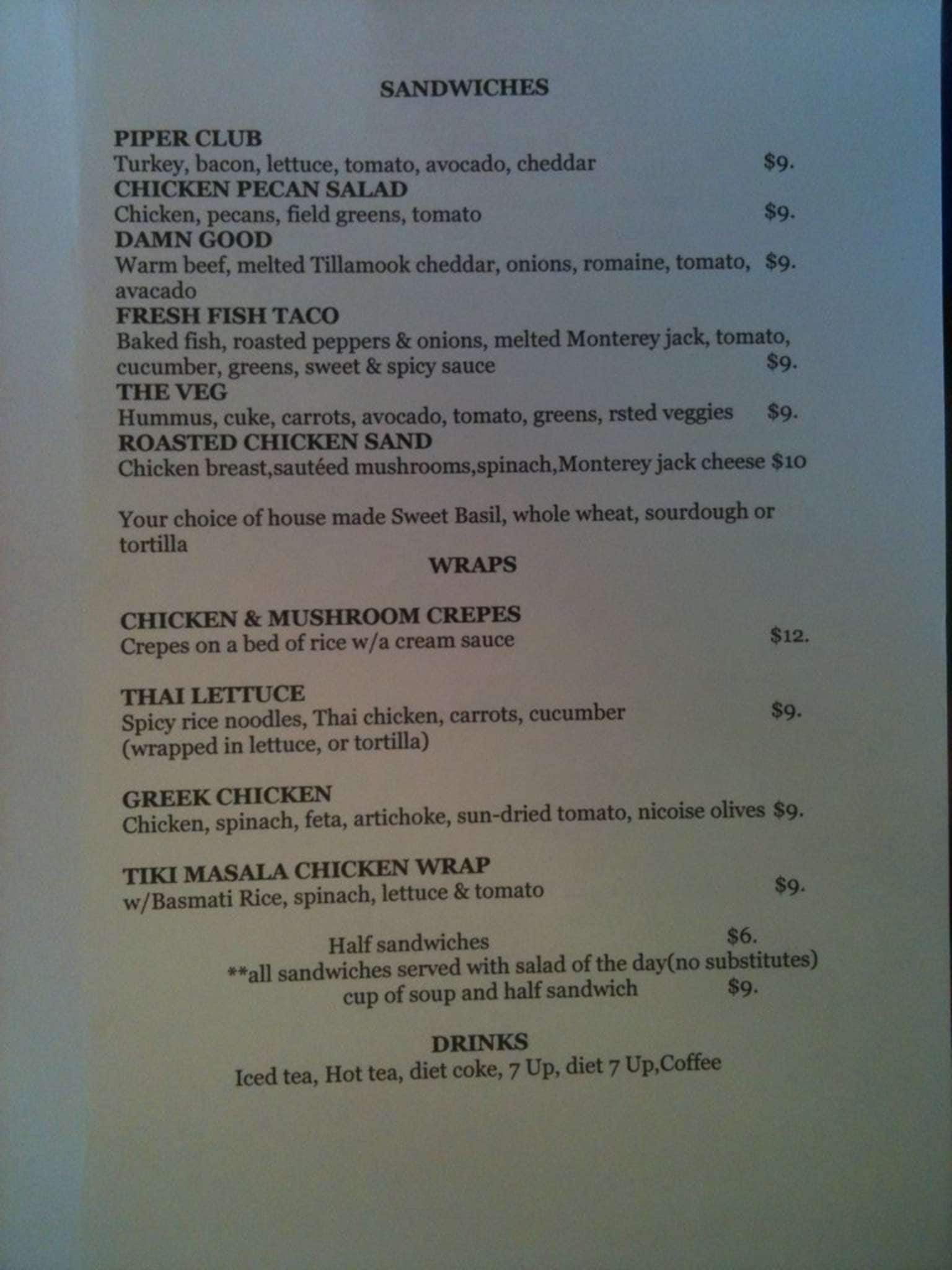 Menu At Sweet Basil Cafe Anchorage W Northern Lights Blvd menu-at-sweet-basil-cafe-anchorage-w-northern-lights-blvd