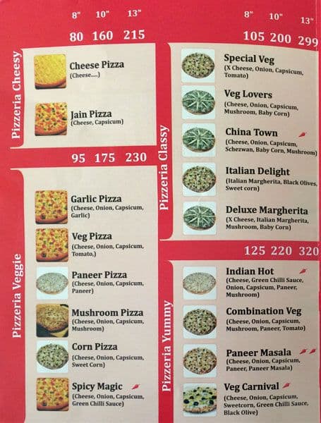 The Veg Pizzeria Menu, Menu for The Veg Pizzeria, Katraj, Pune - Zomato