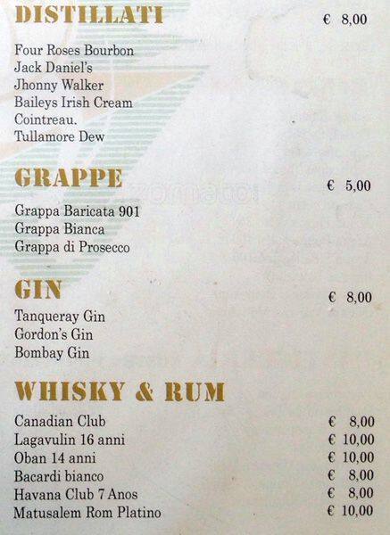 Menu di Il Cigno Caffè Pasticceria 