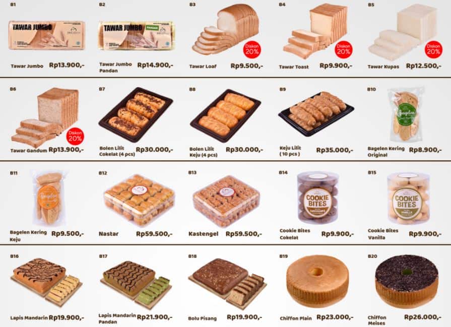 Menu at Magic Oven Bakery and Cafe, Bandung