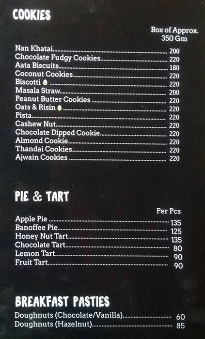 Menu at Breads Alone, Gurugram, DG-59, Rodeodrive, Sector 50