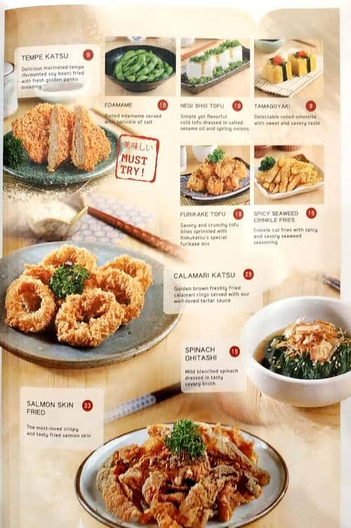 Menu at Kimukatsu Summarecon Mall Serpong restaurant, Curug Sangereng