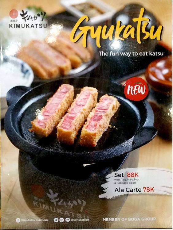 Menu at Kimukatsu Summarecon Mall Serpong restaurant, Curug Sangereng