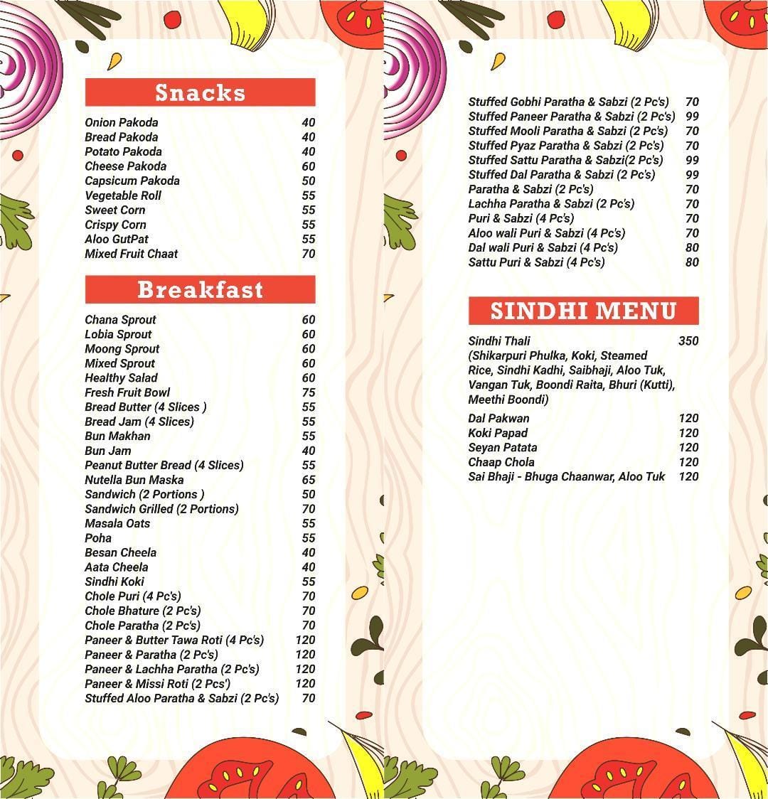Menu at Steward Foods, Lucknow, 55