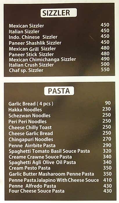 Menu at House Of Dosa, Ahmedabad