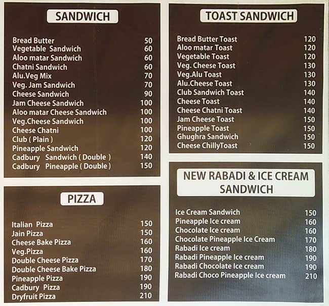 Menu at House Of Dosa, Ahmedabad