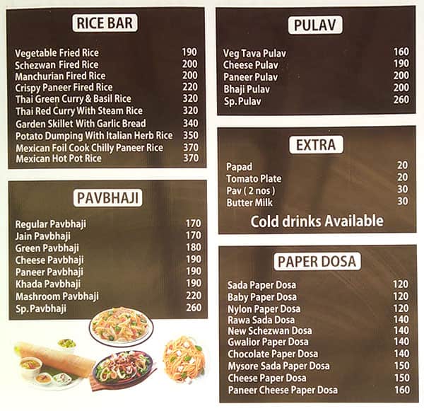 Menu at House Of Dosa, Ahmedabad