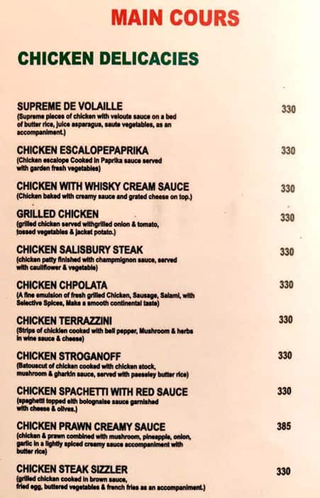 Magnolia Bar And Restaurant menu