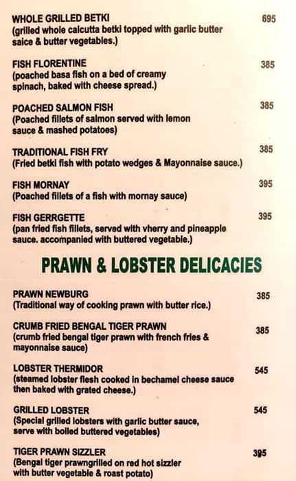 Magnolia Bar And Restaurant menu