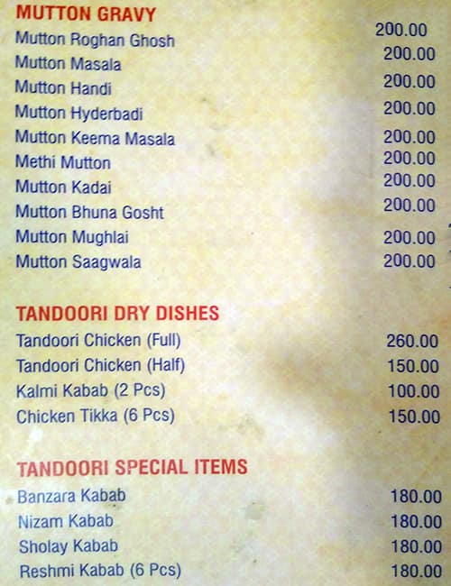 Coastal Biryani Paradise menu