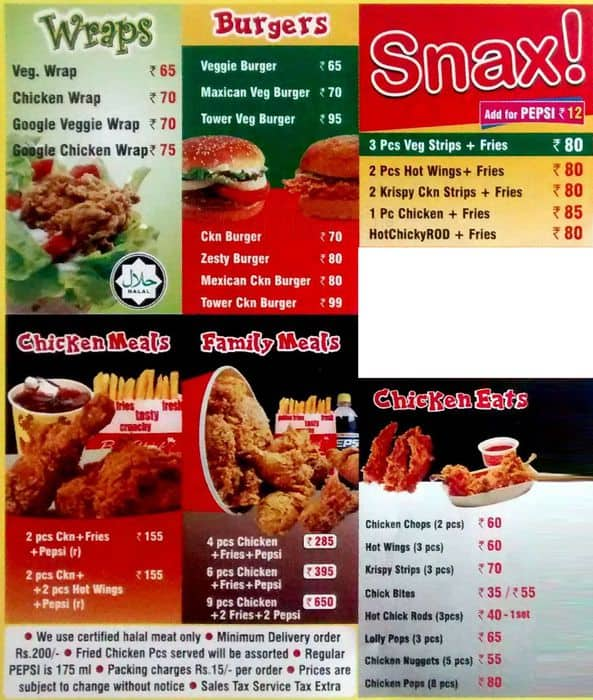 Big Chick Fried Chicken Menu, Menu for Big Chick Fried Chicken, Kothrud ...